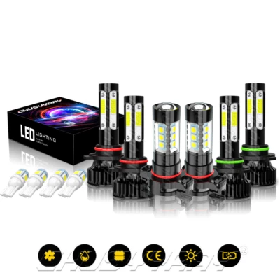 Combo faros LED de haz alto bajo 9005 9006 H16 para Dodge Charger 2010 Foto 1 de 4