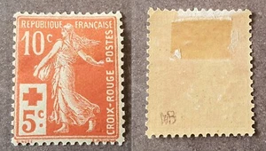 France : Y&T 147 Croix-Rouge Semeuse – NEUF*/MLH Cote 40€ - Picture 1 of 3
