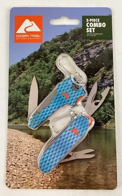 Ozark Trail Equipo Exterior 2 Piezas Combo Juego Llavero Cuchillo Mini Multiherramienta Nuevo Foto 1 de 4