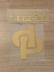 Flocage Sponsor officiel JUL DP + PARIONS SPORT L1 OM away 2024-2025 vendeur pro - Foto 1 di 1