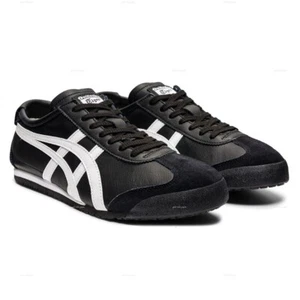 Authentic Onitsuka Tiger MEXICO 66 1183C102 001 BLACK WHITE - Picture 1 of 10