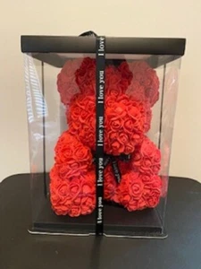 15 inch Rose Flower Teddy Bear for Birthday, Valentine, Mother's Day - Picture 1 of 2