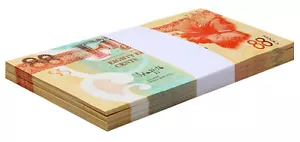 Fiji 88 Cents, 2022 ND, P-123, UNC, Commemorative X 100 PCS Bundle Pack - Picture 1 of 2
