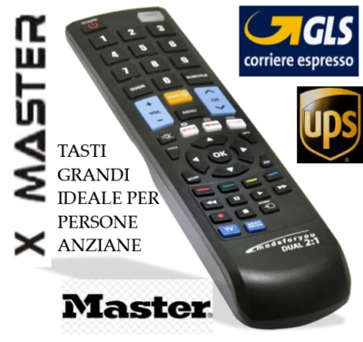 TELECOMANDO UNIVERSALE  MASTER; CLICCA SUL TUO MODELLO  LO RICEVERAI GIA' PRONTO - Immagine 1 di 2