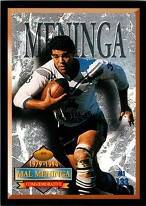 1994 CANBERRA RAIDERS NRL Premiers Card MAL MENINGA Commemorative - Picture 1 of 2