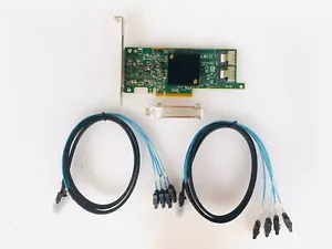 LSI 9207-8i 6Gbs SAS HBA FW: P20 IT Mode For ZFS FreeNAS unRAID 2*SATA Cable - Bild 1 von 3