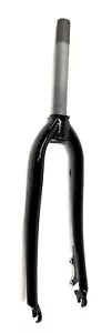 Raleigh 26" 1 1/8" Threaded Alloy Bike Fork 100mm Black Disc Axle-Crown 410mm - Picture 1 of 10