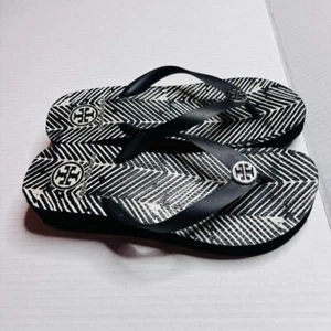 Tory Burch Zebra Keilabsatz Flip Flops Größe 7 - Bild 1 von 6
