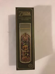 Legend of Zelda Link Tall Glass Candle Holder Nintendo Stained Glass Look - Picture 1 of 4