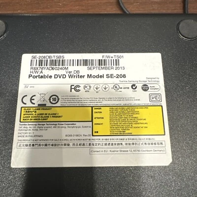 Samsung SE-208 Slim External Portable DVD Writer - Image 1 of 4