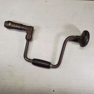 Bit Brace Unmarked 5" Sweep, 13" Long Vintage Very Good Condition - Picture 1 of 13