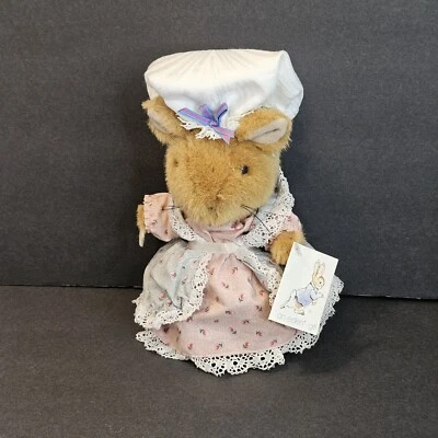 EDEN Beatrix Potter Lady Mouse Plush 9” Toy Stuffed Animal Vintage TAG - Image 1 of 4