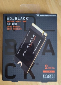 WD_BLACK SN770M 2TB M.2 2230 NVMe PCIe 4.0 SSD - Ideal for Steam Deck / ROG Ally - Afbeelding 1 van 1