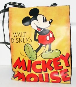 MICKEY MOUSE WALT DISNEY'S DISNEYLAND SHOPPING TOTE BAG 12" TALL VINTAGE LOOK - Picture 1 of 2