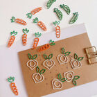 1-100pcs Cartoon Vegetables Mini Paper Clip Office School Supplies Carrot Peas 