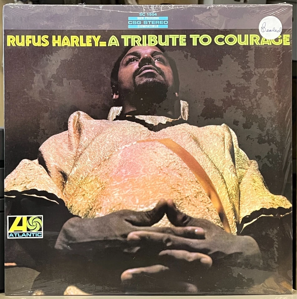 SEALED Rufus Harley “A Tribute to Courage” LP • Rhino reissue - Image 1 of 3