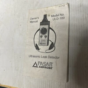 Pasar Amprobe Ultrasonic Leak Detector ULD-100 Owner's Manual. - Picture 1 of 4