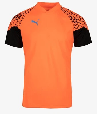 PUMA Hombres Indi-visual Copa Camisas Atlético Naranja Casual Camiseta Jersey... - Imagen 1 de 3