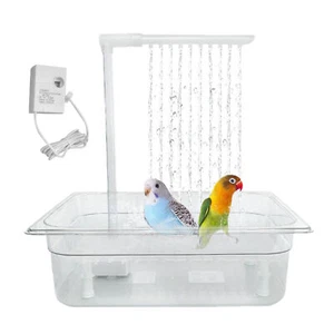 Pet Bath Tub For Bird Parrot,Parrot Automatic Bathtub With Faucet Bird Shower - Picture 1 of 12