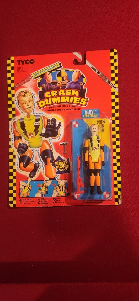Figura de acción de colección 1992 Tyco Incredible Crash Dummies Daryl Pro-Tek Suit nueva Foto 1 de 4