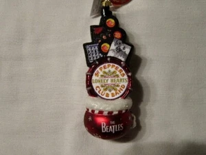 The Beatles Radko "THE BEATLES GREATEST GIFTS" BEAUTIFUL GLASS ORNAMENT NIB! - Picture 1 of 8