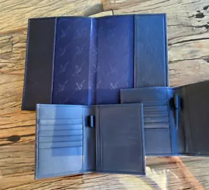 ULYSSE NARDIN 2 Leather Wallets and 1 Leather Notepad Holder L@@K!! - Picture 1 of 2