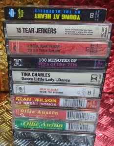 Vintage Music Cassettes X10 Please See Pictures For Titles - Picture 1 of 3