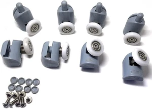8* Duschkabinen Roll- & Duschtürabtrennungen Rollen Kufen 20 mm  - Bild 1 von 9
