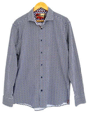 Sloane Men’s Shirt Size 7 Long Sleeves Collar White Blue Purple - Image 1 of 4