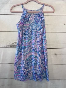 Lilly Pulitzer Girls Billie Dress Purple Print Sz XL - Picture 1 of 5