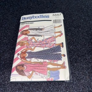 Unused Uncut Butterick Sewing Pattern 6667 Size 7-8-10 Girls' Culotte Dress - Picture 1 of 2
