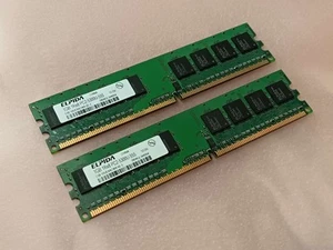 Elpida 2GB (2x 1GB) EBE10UE8ACWA-6E-E PC2-5300 667 MHz DDR2 SDRAM DIMM CL5 1.8V - Imagen 1 de 4