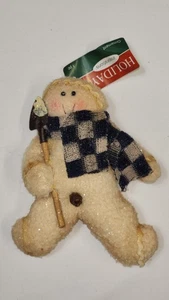 NEW Snowman Plush Christmas Ornament 2010 - Picture 1 of 4