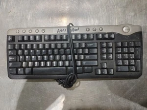 DELL Wired USB Keyboard Black/Silver - Fair - Picture 1 of 2