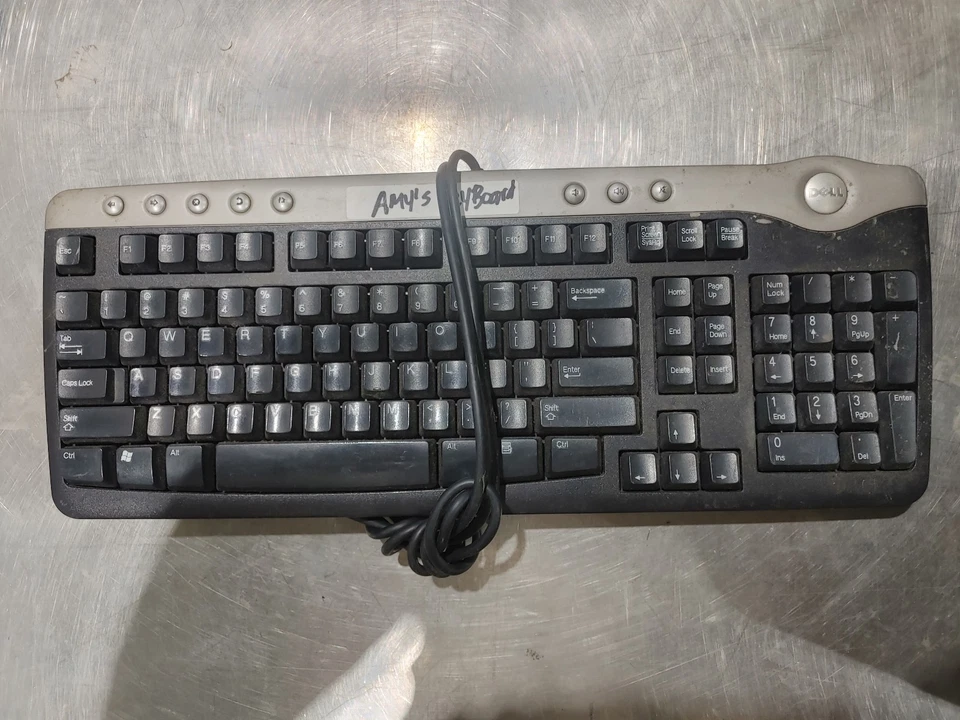 DELL Wired USB Keyboard Black/Silver - Fair - Image 1 of 2