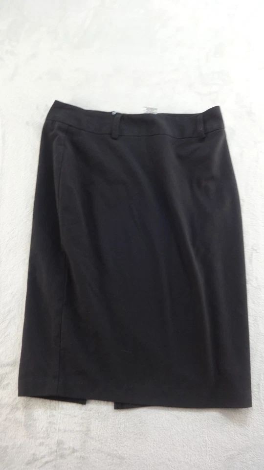 Falda midi Speechless para mujer 5 negra cinturón lazo carrera clásica negocios Foto 1 de 4