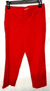 Lot 4538- Women's HALOGEN- Red ankle PAnts-  Size 0 - Picture 1 of 3