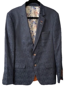 Blazer Maceoo Socrate Emblema Gris Diseño de Lujo RARO Talla 42/4 - Imagen 1 de 13