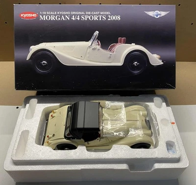 1/18 Morgan 4/4 SPORTS 2008 Ivory White Near Mint - Kyosho 08115W - Image 1 of 4
