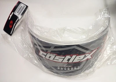 Casco de moto de nieve CastleX C-02 transparente exterior doble lente protector visera Foto 1 de 3