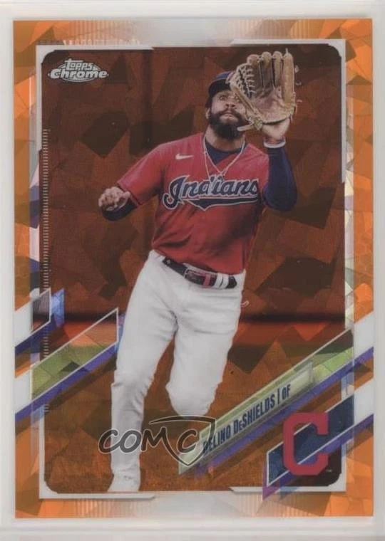 2021 Topps Chrome Sapphire Edition Orange /25 Delino DeShields Jr #602 - Image 1 of 2