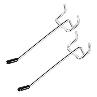Ganchos para Tablero de Clavijas, Paquete de 25 Ganchos para Tablero de Clavijas de 4 pulgadas para Colgar, Ajuste de Metal de 1/8"  Foto 1 de 4