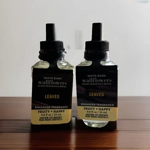 NEW 2-Pack LEAVES Enh Wallflower Refill Bulbs SEALED 0.8 oz Bath & Body Works - Picture 1 of 4