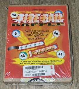 FIREBALL 396 RAFFLE TICKET RED BOX FORM J-FB396 NEW SEALED VINTAGE DISCONTINUED - Picture 1 of 4