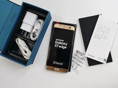 Samsung Galaxy S7 edge -SM-G935F - 32 GB - Gold / black (Unlocked) HyperDisplay - Image 1 of 4
