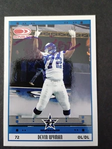 Devin Wyman Signed 2007 Donruss -Dallas Desperados, Kentucky State- Autographed - Imagen 1 de 1