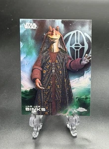Jar Jar Binks 2025 Topps Chrome Star Wars #63 L'attacco dei cloni - Foto 1 di 2
