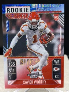 Biglietto Xavier Worthy 2024 Contenders Optic Rookie Mojo FOTL 5/13 SSP - Foto 1 di 2