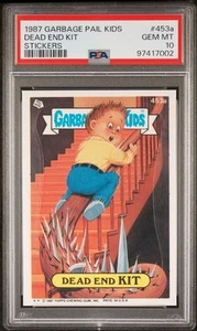 PSA 10 GEM MINT 453a DEAD END KIT 1987 Topps Garbage Pail Kids OS11 Sticker - Picture 1 of 2
