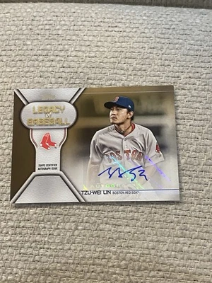 Tzu-wei Lin 2019 Topps Legacy Gold Auto Autograph #39/50 - Image 1 of 2